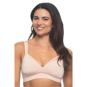 NEW Felina Women's S 2-Pack Adaptive Cup Wire Free Bra Nude Black